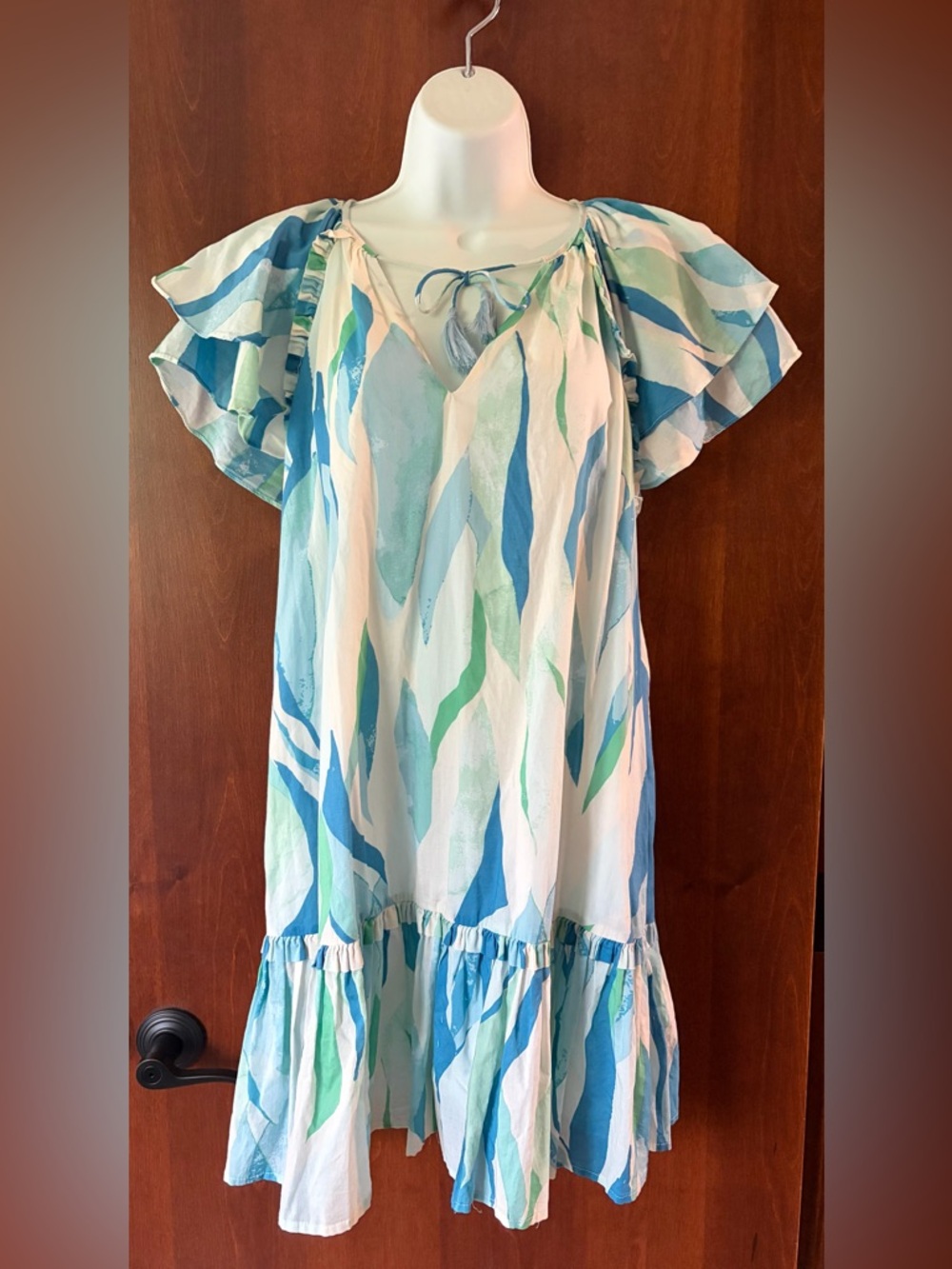 Elan Blue & Green mini dress women’s M
